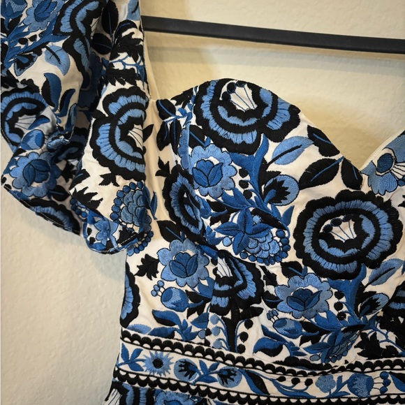 Caroline Constas Embroidered Off-the-Shoulder Dress - Picture 2 of 5